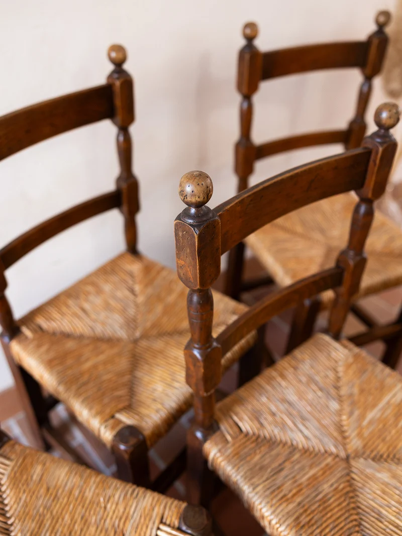 Claude, le lot de 6 chaises style campagne N°1580