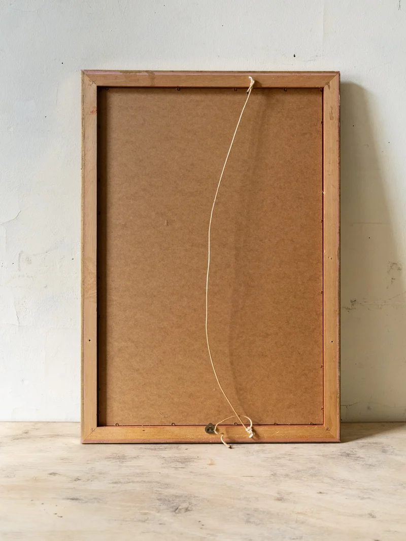Georges, le miroir rectangulaire en bois au contour torsadé N°1425