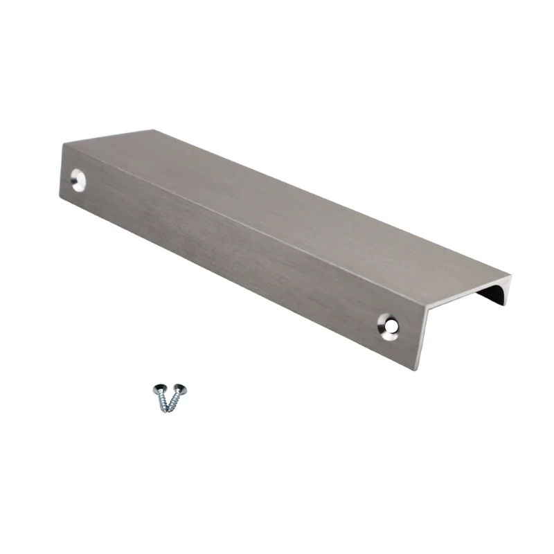 Poignée profilée Edge 128mm (Longueurs totales 148mm) - Acier brossé