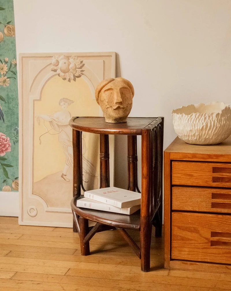 Francine, la table en bambou et rotin N°1526