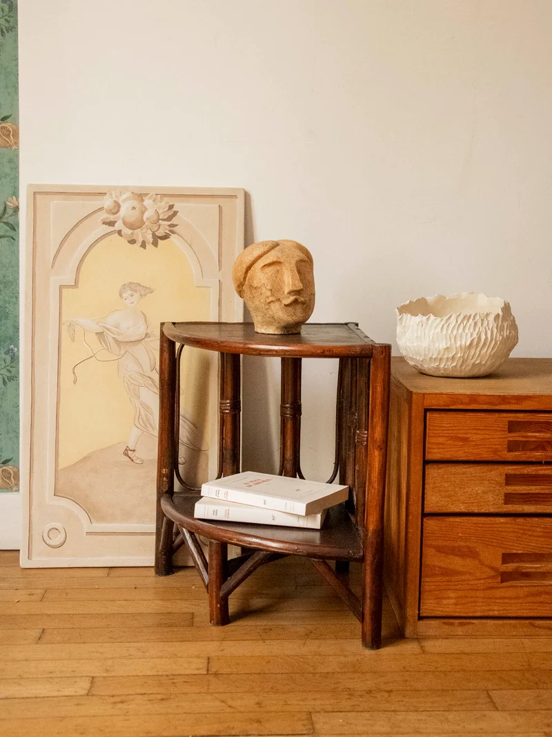 Francine, la table en bambou et rotin N°1526