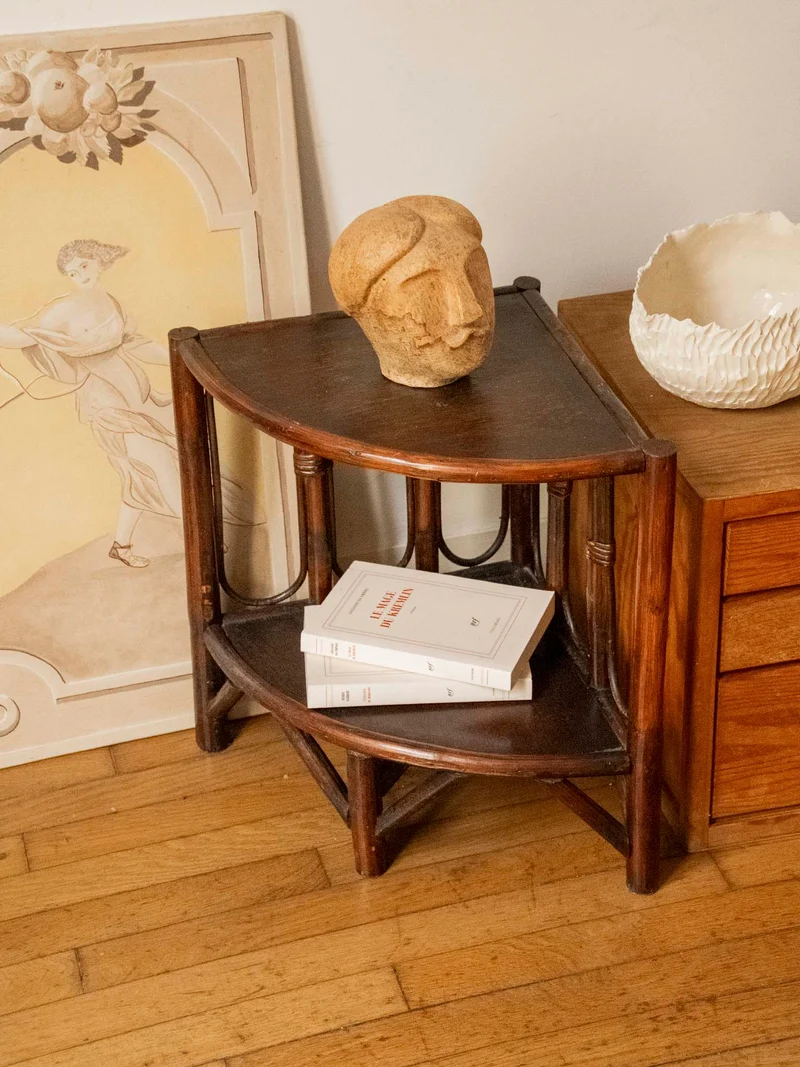 Francine, la table en bambou et rotin N°1526