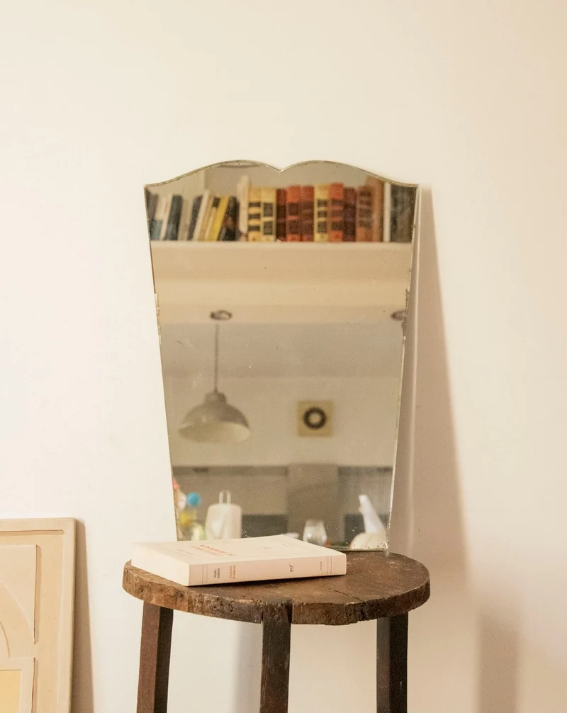 Georges, le miroir biseauté ancien N°1415