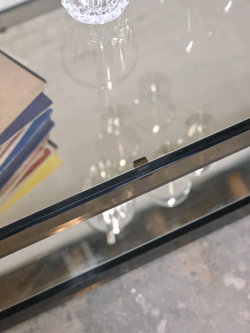 Donna, la table basse en verre et plexi N°1528