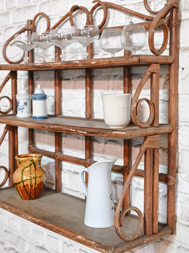 Isabelle, l'étagère bohème en rotin N°338