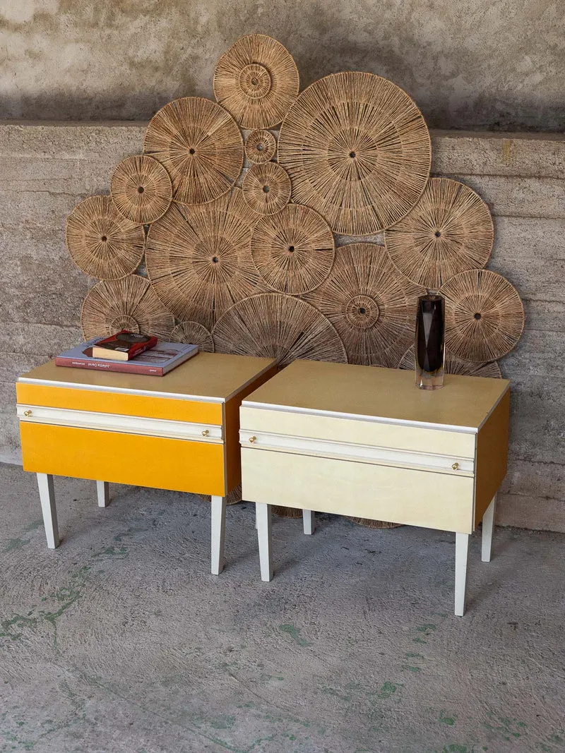 Maïa, la paire de tables de chevet des années 70 N°1565
