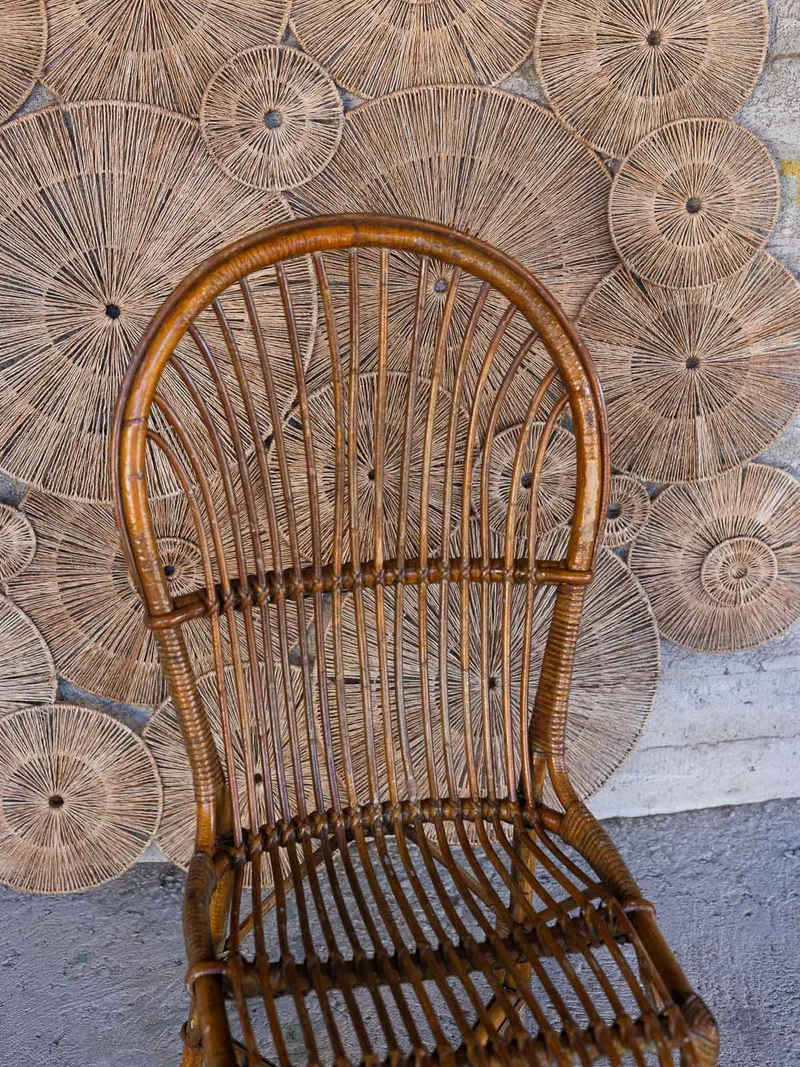 Claude, la paire de chaises en osier N°1571