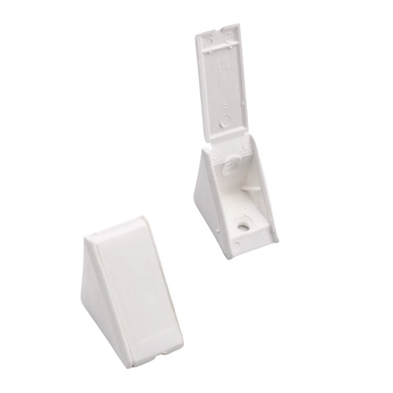 Équerre d'angle plastique - Blanc 100 pièces