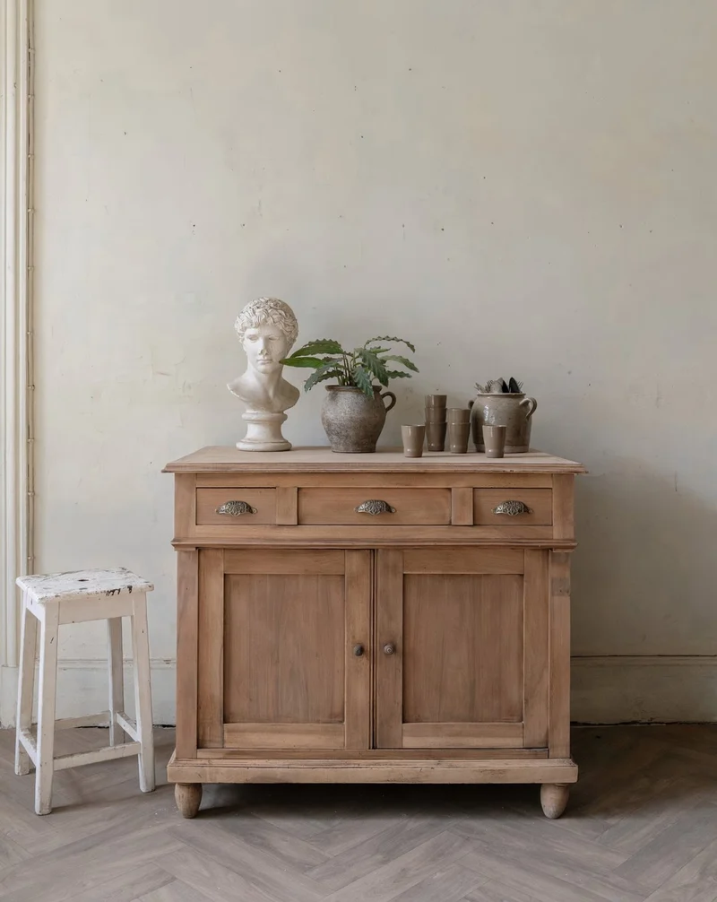 Gilbert, le buffet comptoir en bois massif N°1803