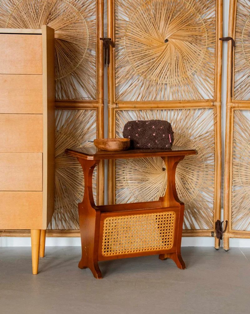 Désiré, le porte-revues en cannage et bois N°263