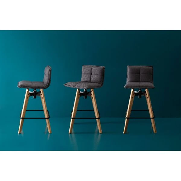Chaise de bar grise