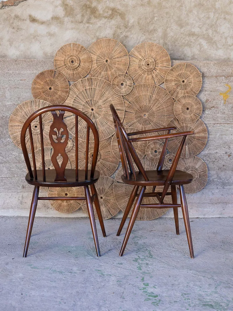 Claude, le lot de 6 chaises et fauteuils Ercol N°1572