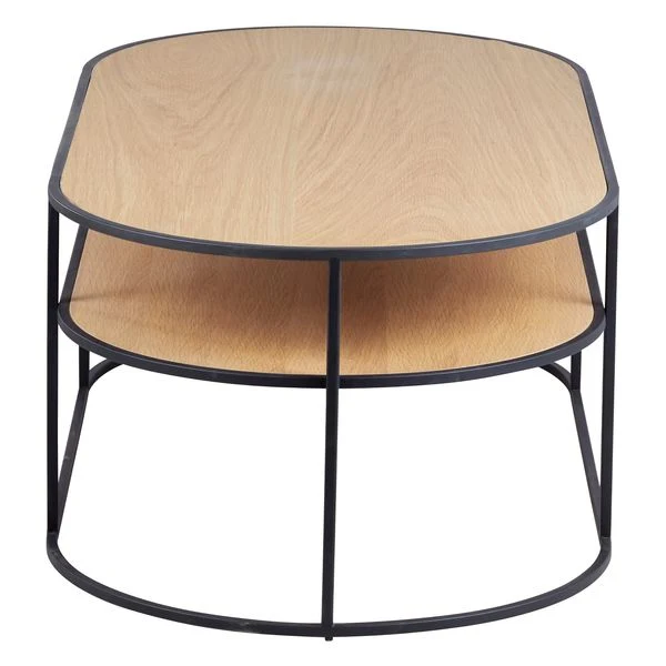Table basse plateau chêne naturel