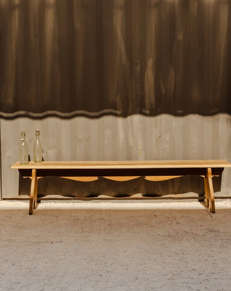 Antoine, le banc en chêne N°498