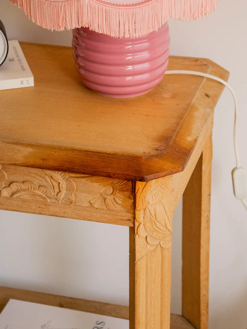 Francine, la table console en bois sculpté Art Déco N°1518