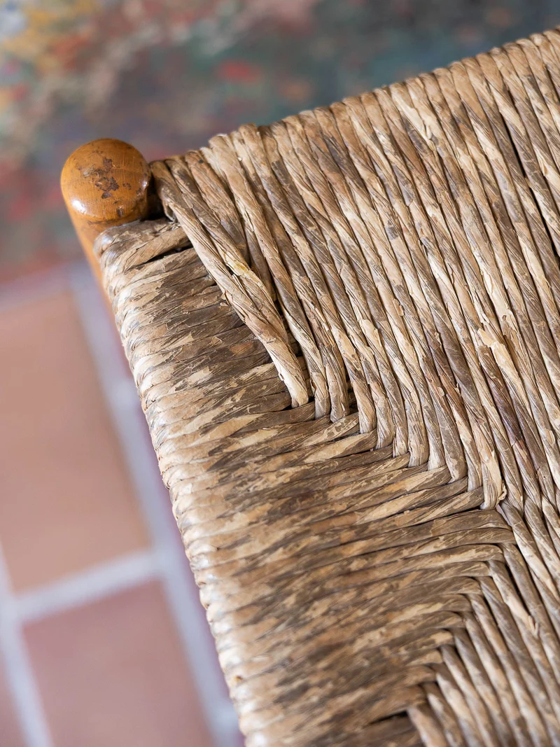 Regis, le tabouret en paille N°1537