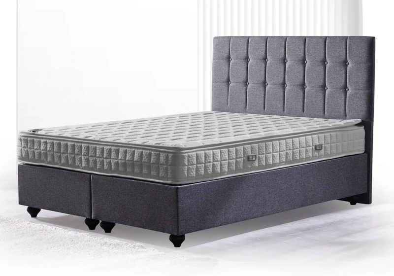 Lit coffre rangement avec tête de lit design – STAR