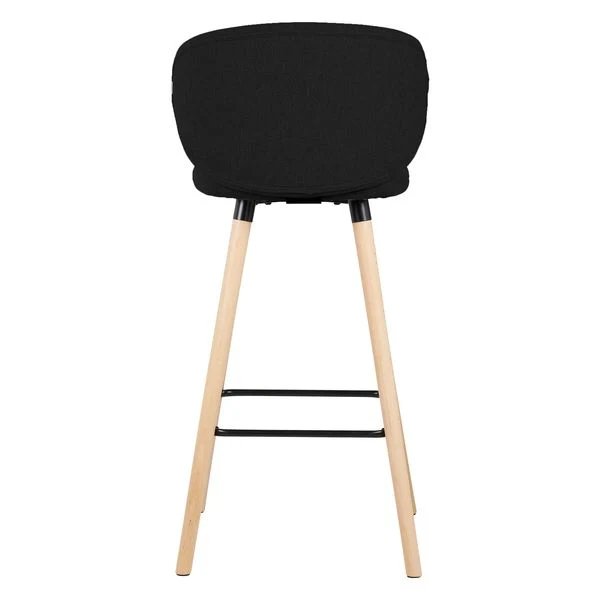Chaise de bar tissu noir
