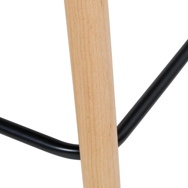 Chaise de bar tissu noir