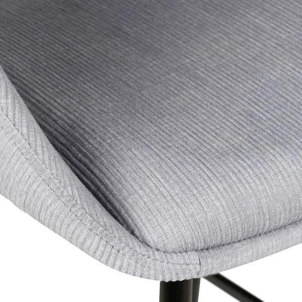 Chaise snack velours côtelé gris clair