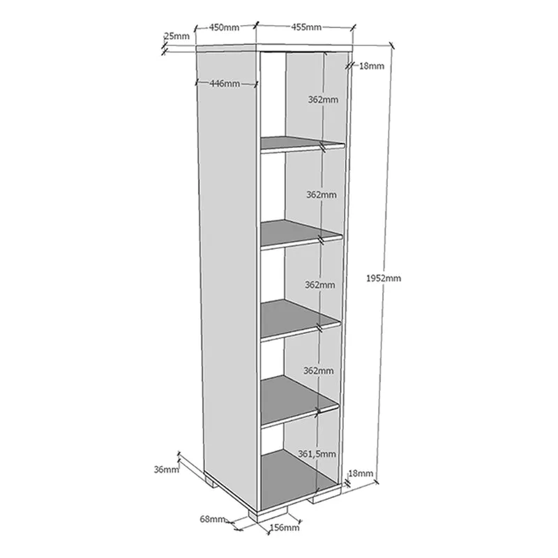 Bibliothèque Vipack London - Anthracite