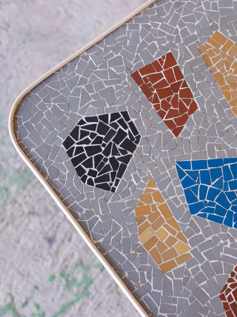 Donna, la table basse effet mosaïque N°1530