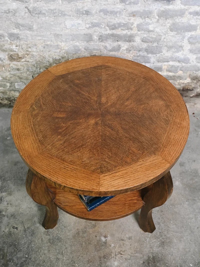 Francine, la table d'appoint ronde en bois N°1469