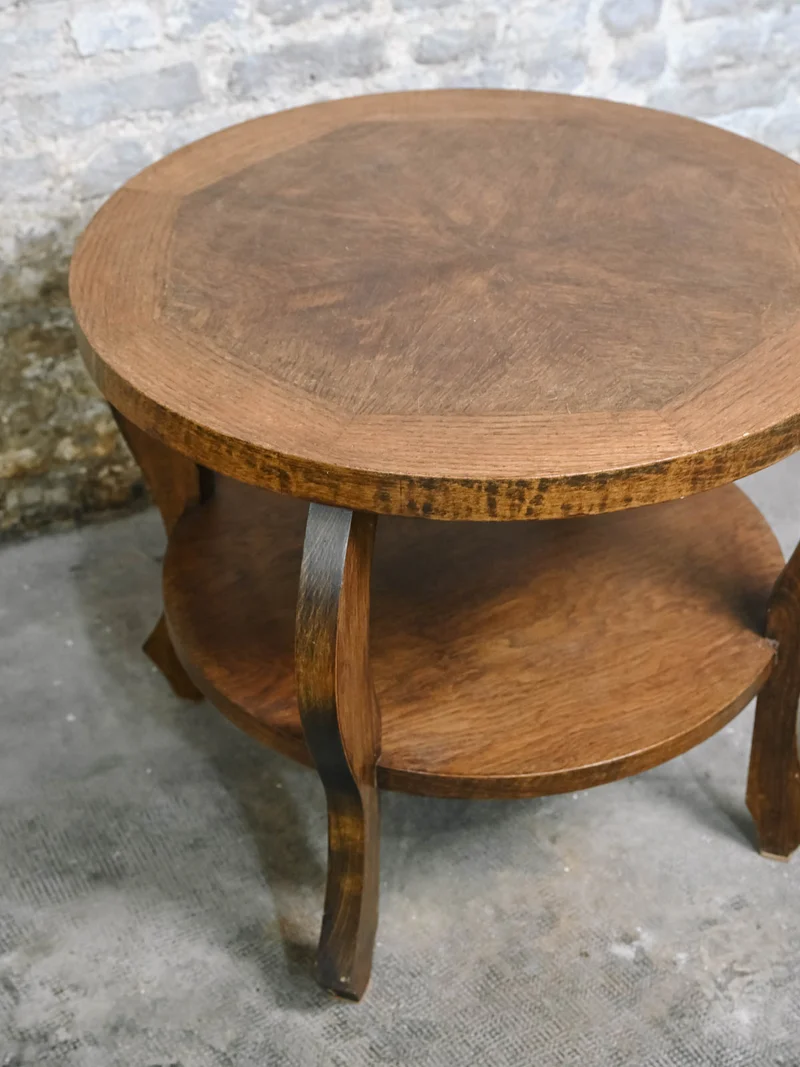 Francine, la table d'appoint ronde en bois N°1469