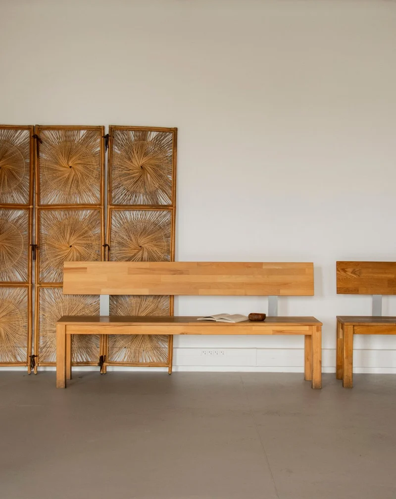 Victor, le long banc en bois massif N°33