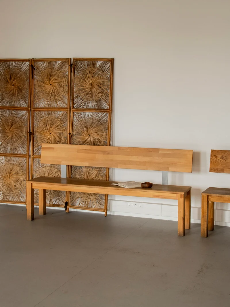 Victor, le long banc en bois massif N°33
