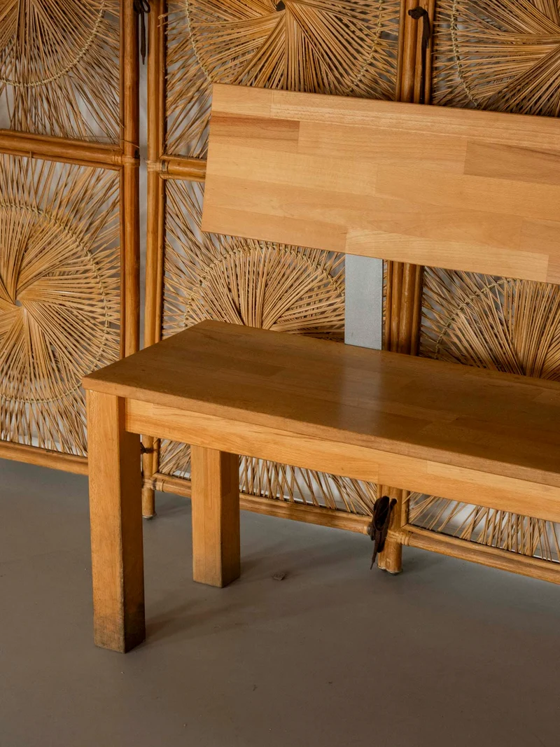 Victor, le long banc en bois massif N°33