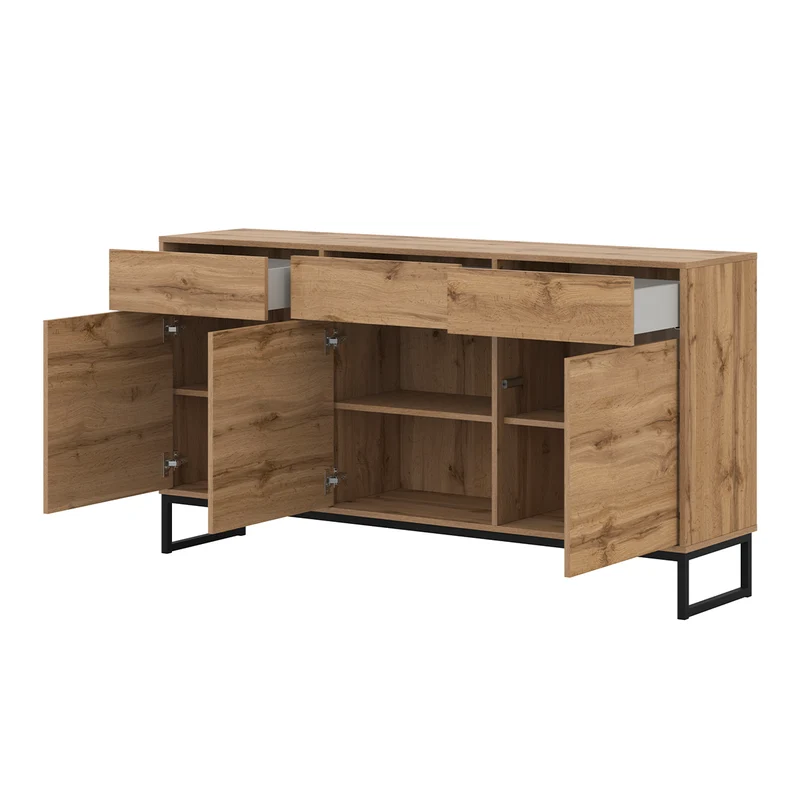 Buffet 3 portes 3 tiroirs Loa Bois