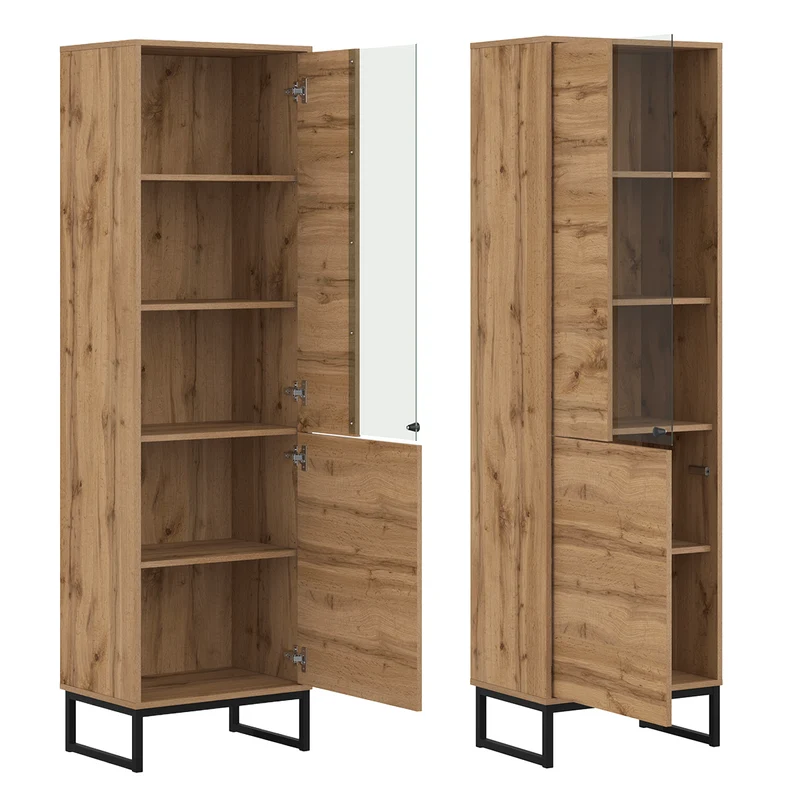 Vitrine 2 portes Loa Bois