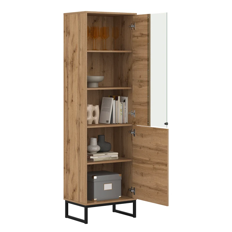 Vitrine 2 portes Loa Bois