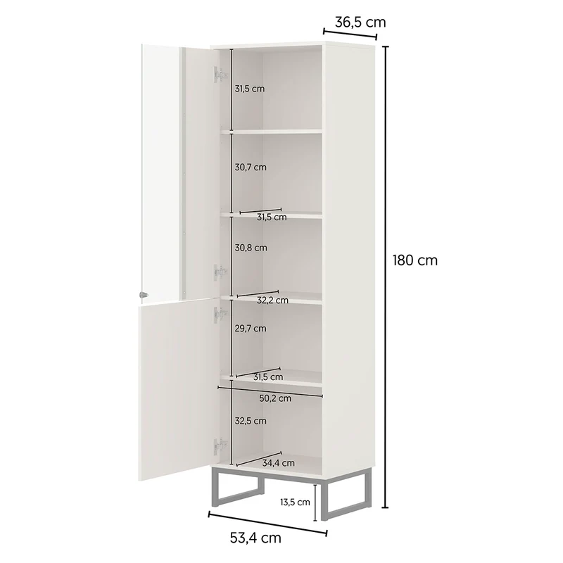 Vitrine 2 portes Loa Bois