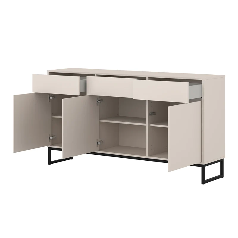 Buffet 3 portes 3 tiroirs Loa Cachemire