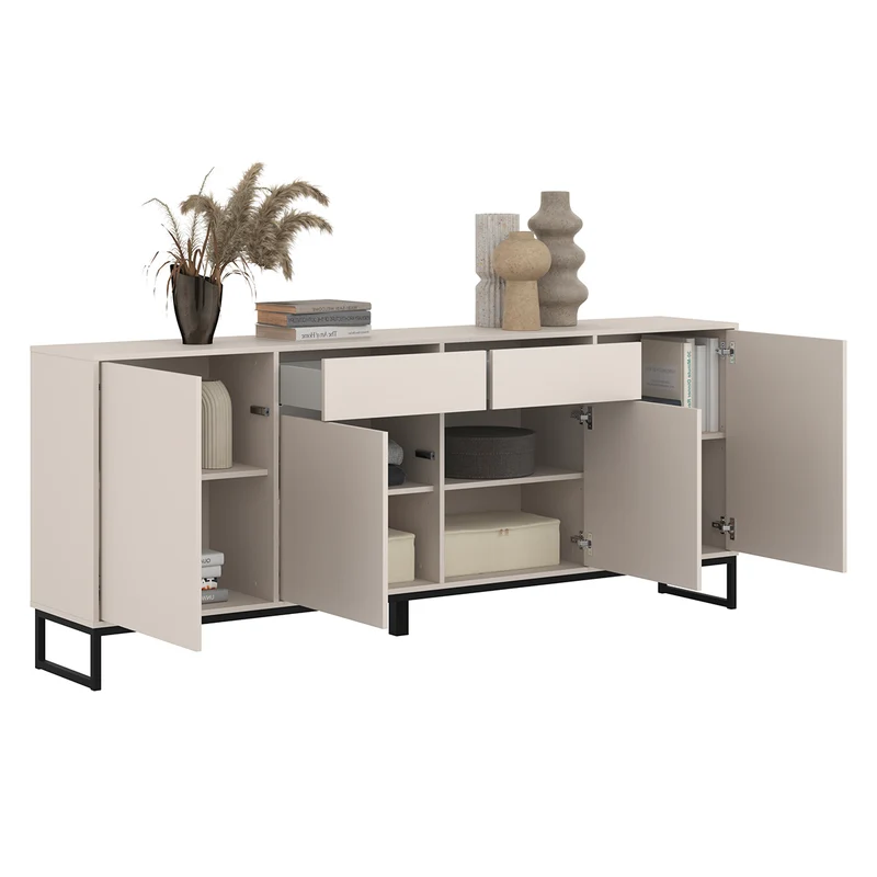 Buffet 4 portes 2 tiroirs Loa Cachemire