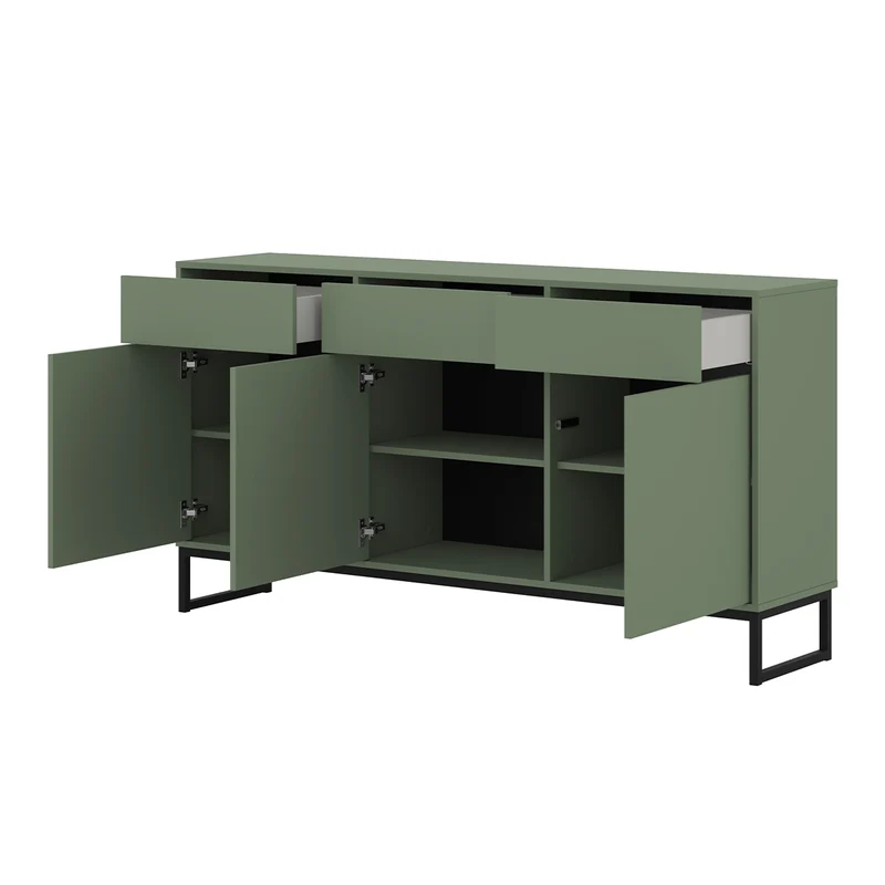 Buffet 3 portes 3 tiroirs Loa Vert