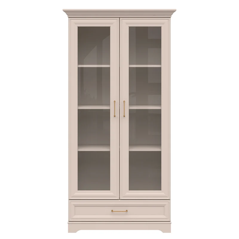 Vaisselier 2 portes 1 tiroir Perle Cachemire
