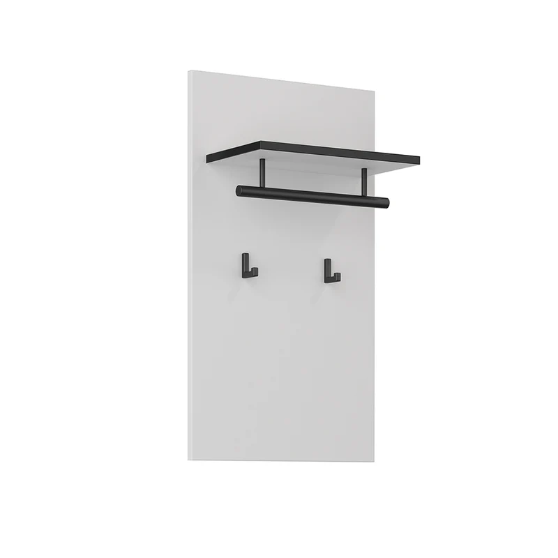 Porte-manteau mural 2 pantères Lilia Blanc