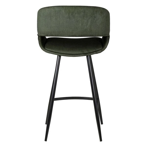 Chaise snack velours côtelé vert foncé