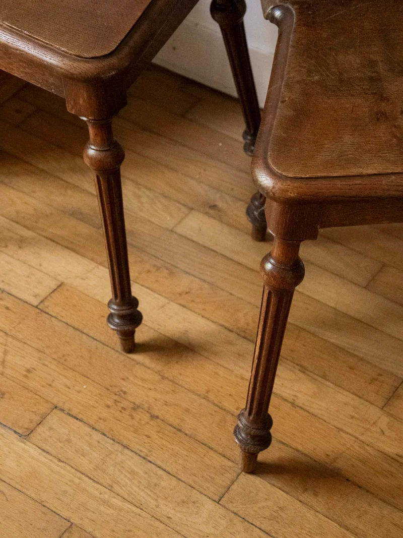 Claude, la paire de chaises au bois sculpté N°1583
