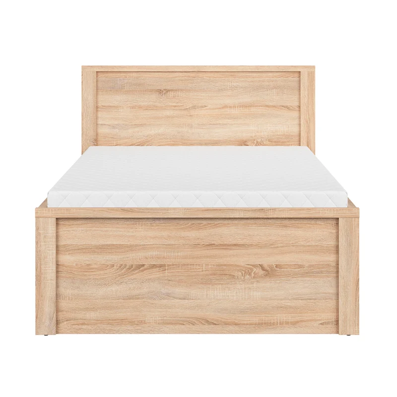 Lit 120x200 sommier et tiroirs inclus Soren Bois