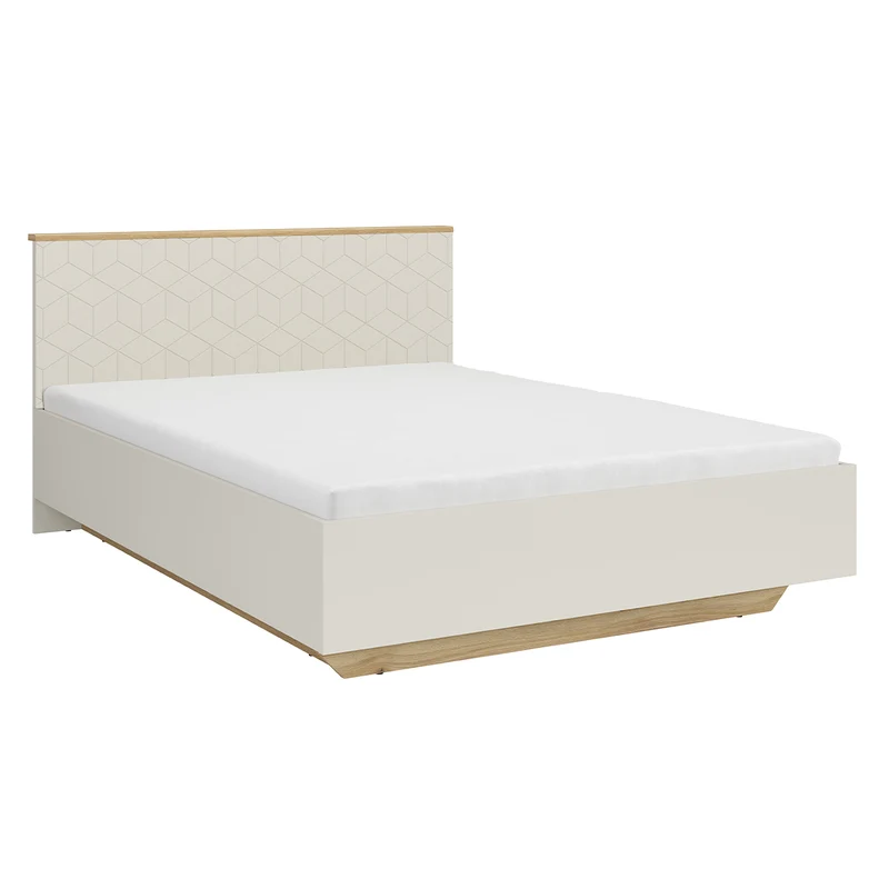 Lit coffre 160x200 sommier inclus Naya Cachemire