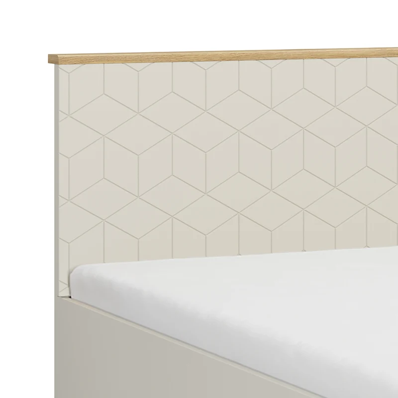 Lit coffre 160x200 sommier inclus Naya Cachemire