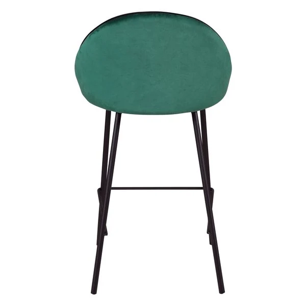 Chaise snack velours vert canard