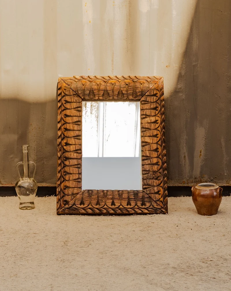 Georges, le miroir en bois N°1394