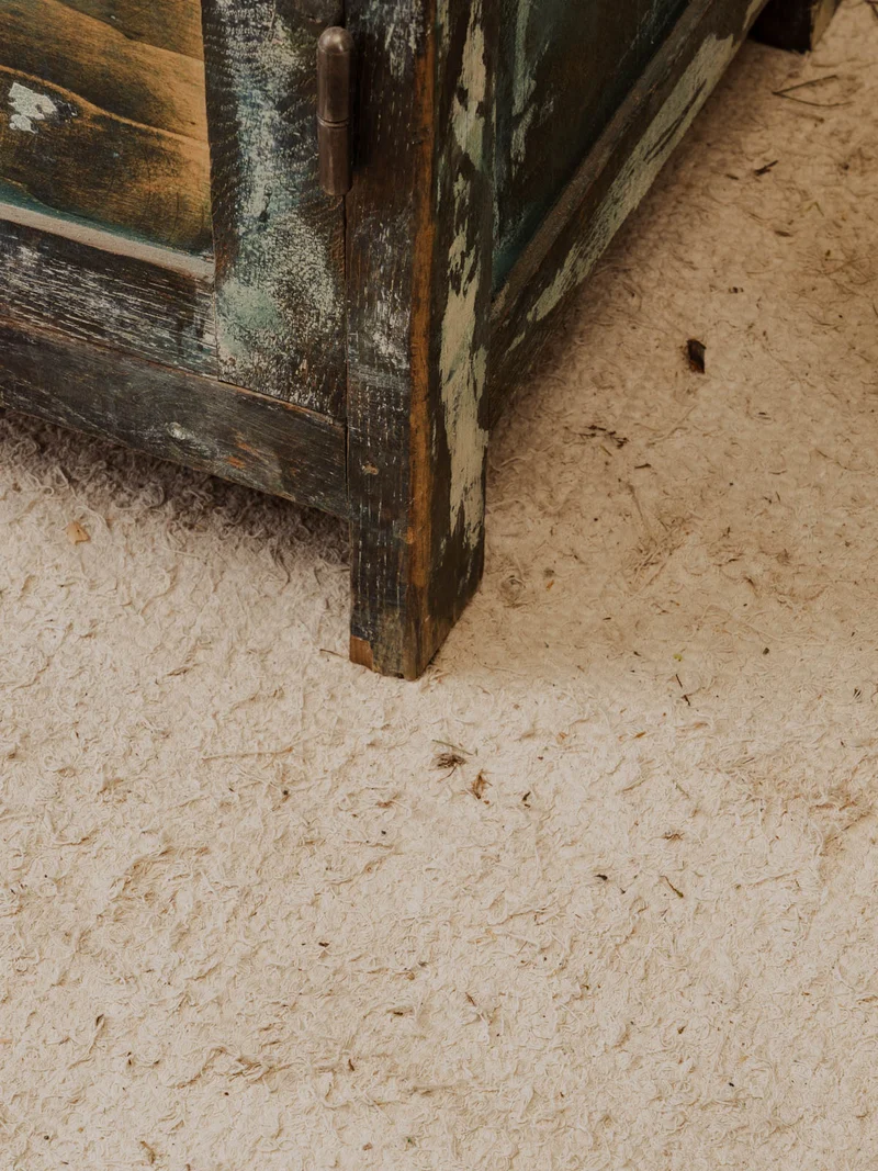 Blandine, l'armoire vestiaire en bois vert foncé N°487