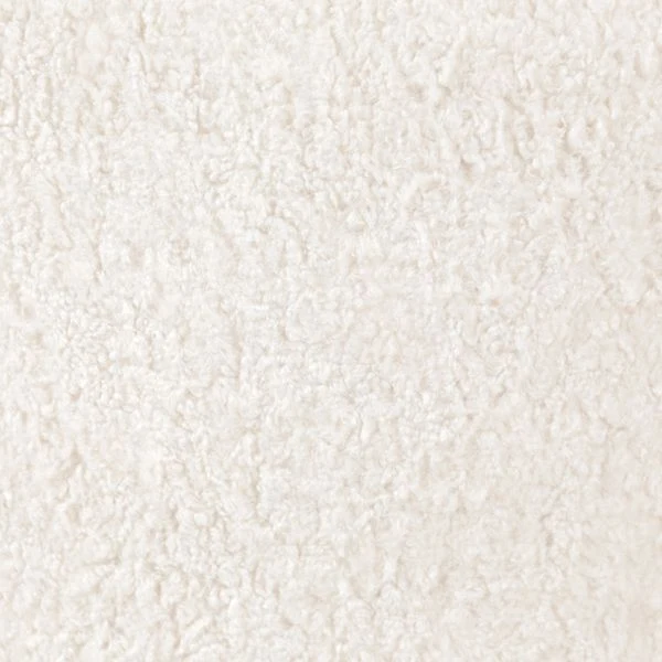 Fauteuil écru effet mohair