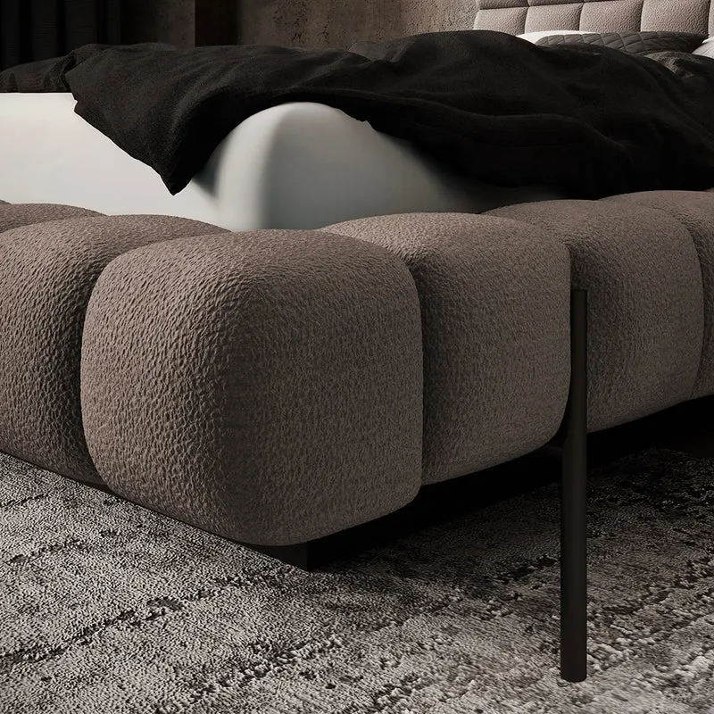 Lit coffre 160x200 sommier inclus Ezio Taupe